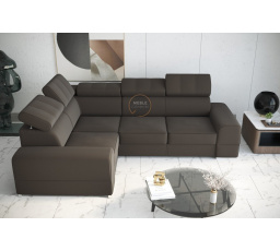 Rohová sedacia súprava ROYAL II 280×210 - hnedá, ľavá