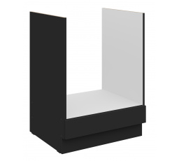 Dolná skrinka SIENA - 60 D GAZ BB, Čierna mat/Čierna mat