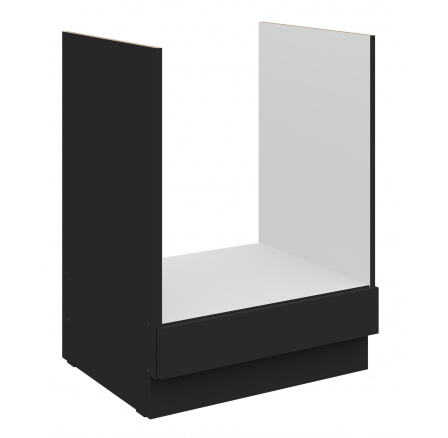 Dolná skrinka SIENA - 60 D GAZ BB, Čierna mat/Čierna mat