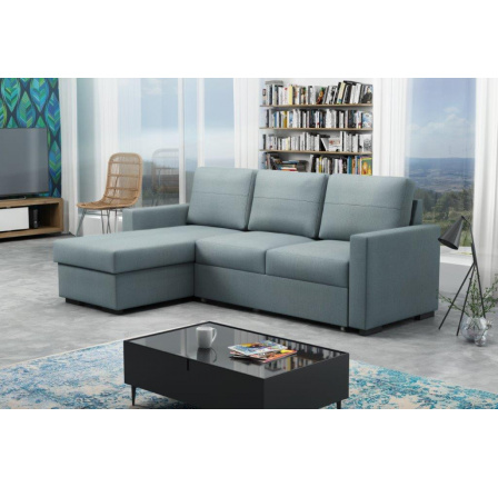 Rohová sedacia súprava Tomáš modro-sivá