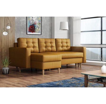 Rohová sedacia súprava Anabel UNI žltá