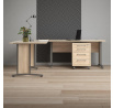 Písací stôl OFFICE 80400/304, Dub sonoma/silver grey