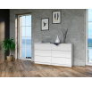 Komoda Malvína M6 140, biela