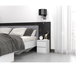 Nočný stolík MALVÍNA M2, Biela