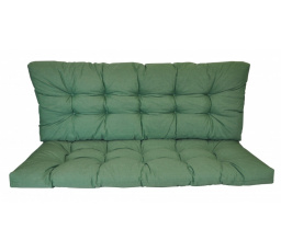 Vankúš na záhradnú hojdačku 180 cm - tmavozelená látka