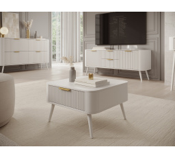 Konferenčný stolík CHAVELLE, Biely 67x40