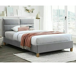 Posteľ SIERRA VELVET 120x200 cm, Sivý Bluvel 03