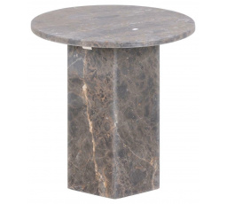 Stolík Naxos mramor tmavo hnedý