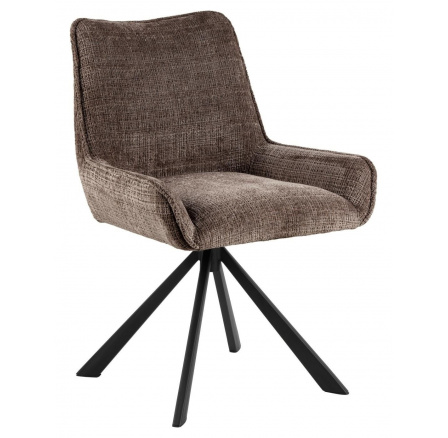Otočné kreslo Eddie hnedé Juto 24