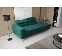Sofa TOSCANIA II S LEŇOŠKOU 205 cm - zelená, Leňoška vpravo - pravá strana