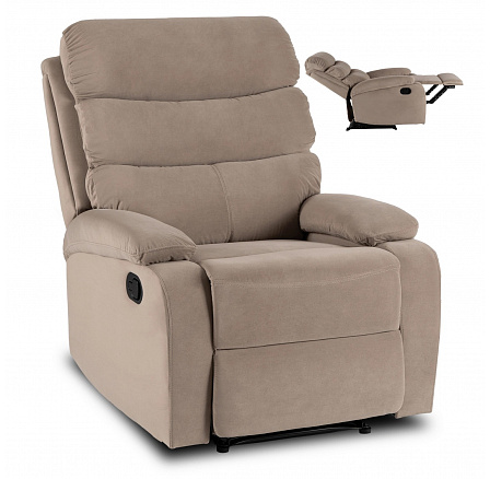 Rozkladacie kreslo KOBE Béžový Zamatový