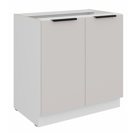 Dolní skříňka COMBO - 80 D 2F BB, Bílá/Kašmír