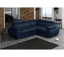 Rohová sedacia súprava Bodie P - tmavomodrá