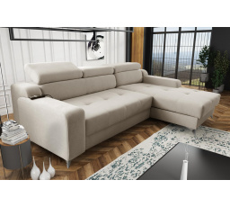 Rohová sedacia súprava Darina Premium P biela káva