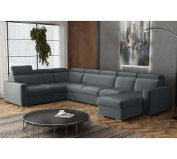 Sedacia súprava Petrit U1 pravá Paros tmavo sivá