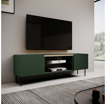 TV komoda ONDA EF, zelená / dub artisan TV komoda ONDA EF, zelená / dub artisan