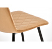 Jedálenská stolička K525 VELVET, Béžová/Čierna