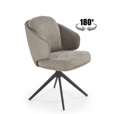 Jedálenská otočná stolička K554, Sivá/Svetlosivá/Čierna