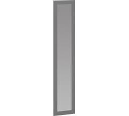 Skriňové dvere so zrkadlom FLEX - F3, tmavosivá