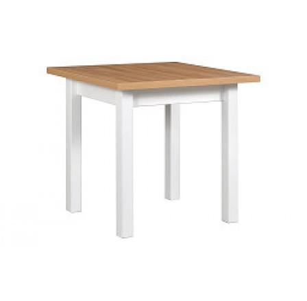 MAXMILIÁN 8 - jedálenský stôl (MAX 8) lamino Dub granson / biela drevená noha - kolekcia "DRE" (K150-Z)