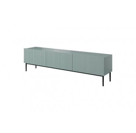 TV skrinka Nicole 200 cm - šalvia MDF / čierne nohy TV skrinka Nicole 200 cm - šalvia MDF / čierne nohy