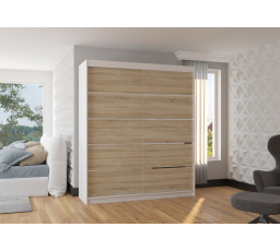 Posuvná skriňa SPECTRA 180 Biela+Sonoma