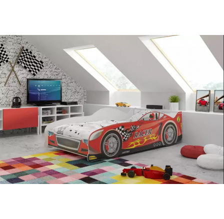 Detská posteľ Auto s matracom, Racer
