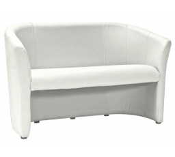 Pohovka TM-2, Biela ekokoža EK-26/Wenge