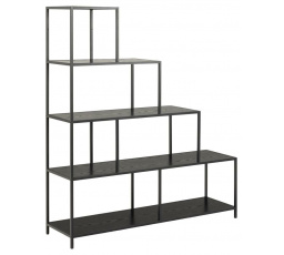 Schodisková polica Seaford čierna