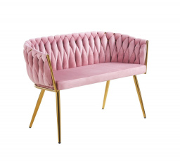 Sofa zamatová ružová SF2-FXJG G