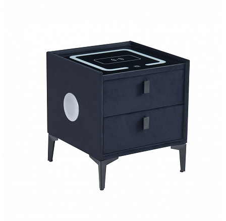 PREDPREDAJ -15 % do 22.10! Nočný stolík SMART - čierny velvet Riviera 100 SN11-FX PREDPREDAJ -15 % do 22.10! Nočný stolík SMART - čierny velvet Riviera 100 SN11-FX