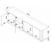 Komoda DARCO 210, Elegant orech