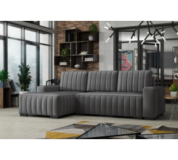 Rohová sedacia súprava Hakim L - manila16/sivá