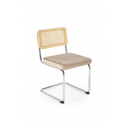 Jedálenská stolička K504, béžová/prírodná