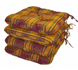 Vankúš na sedenie UNI Maxi v okrovej farbe - sada 4 kusov