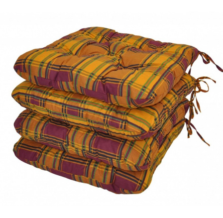 Vankúš na sedenie UNI Maxi v okrovej farbe - sada 4 kusov