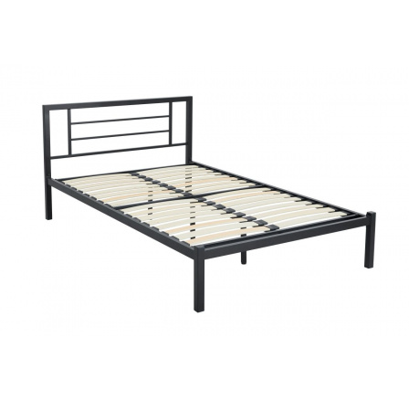 Kovová posteľ 120x200 čierna LM2-FXJG