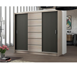 Šatní skriňa Sewilla 250, Dub sonoma/láva