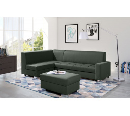 Rohová sedacia súprava MIX s taburetom, Malmo 37, Ľavá