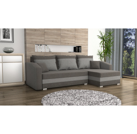 Rohová sedacia súprava Fabian UNI šedá/sv.sivá