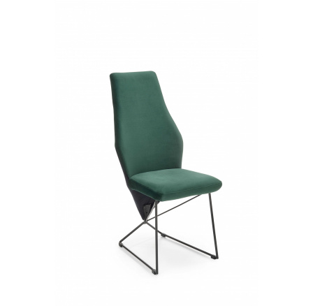 Jedálenská stolička K485, zelený zamat