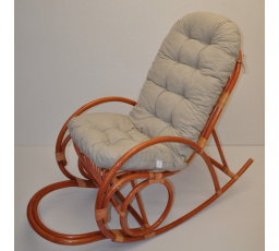 Vankúš pre hojdacie kreslo tmavobéžové zvýraznenia