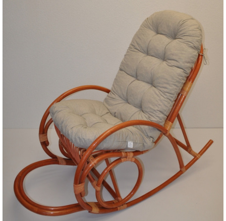 Vankúš pre hojdacie kreslo tmavobéžové zvýraznenia