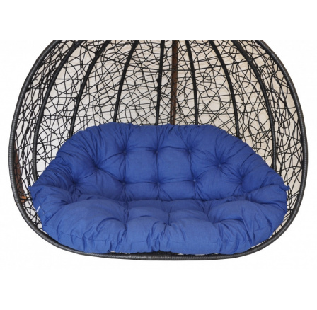 Vankúš pre dvojitú hojdačku - látka tmavomodrá