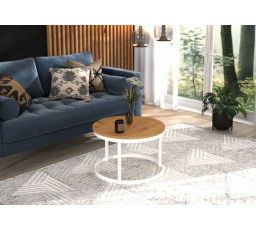 Konferenčný stolík RINEN Biela+Artisan