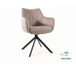Jedálenská otočná stolička AZALIA, Brego Svetlo béžová 31/Čierna