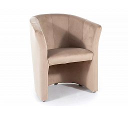 Kreslo TM-1 VELVET, Béžový Bluvel 28/Wenge