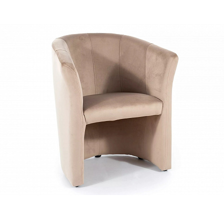 Kreslo TM-1 VELVET, Béžový Bluvel 28/Wenge Kreslo TM-1 VELVET, Béžový Bluvel 28/Wenge