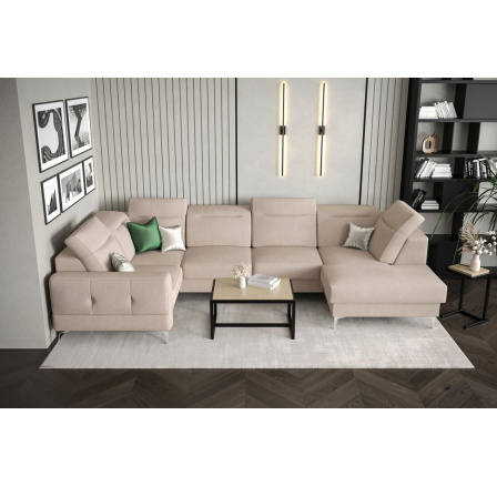 Rohová sedacia súprava MALIBU MAX II 180x350x182 cm - béžová, Ľavá strana Rohová sedacia súprava MALIBU MAX II 180x350x182 cm - béžová, Ľavá strana