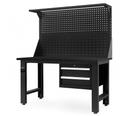 Dielenský stôl LOGAN, 1500 x 1700 x 750 mm, All Black: čierny